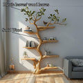 Artistic Wild Mulberry Wood Tree Bookshelf Wall Decor For Bedroom