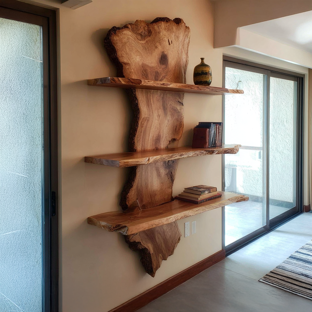 Floating Shelf Set Solid Wood Handmade Gift
