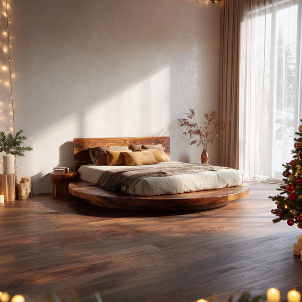 Mid Century Bedroom Minimal Platform Bed