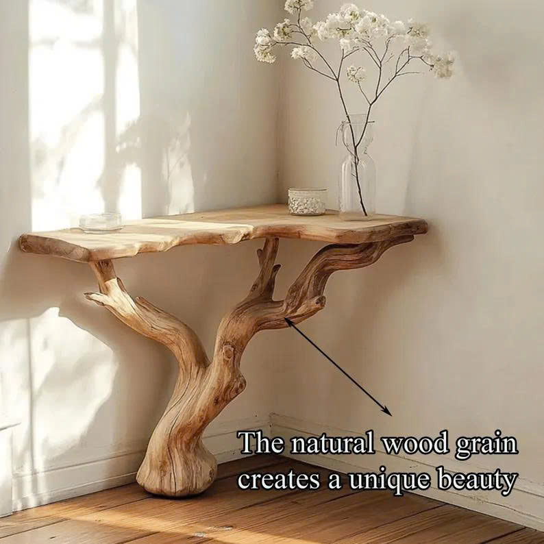 Handcrafted Wooden Corner Table Decor Home Gifts