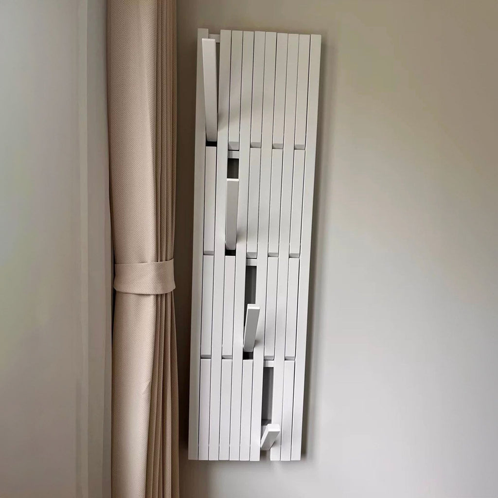 Piano Coat Rack, Modern Wall Mounted Solid Wood Hooks