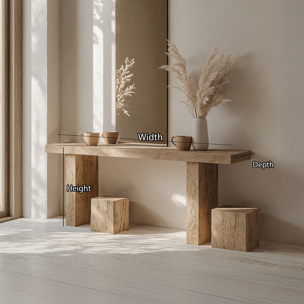 Woodworking Console Table Farmhouse