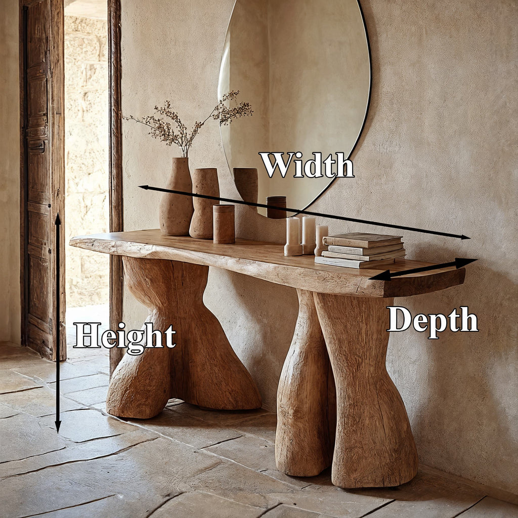 Entry Console Table Solid Wood