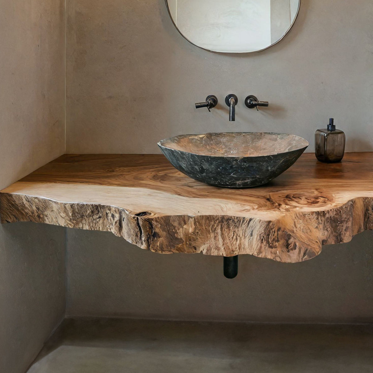 Handcrafted Solid Wood Vanity Bathroom Furniture
