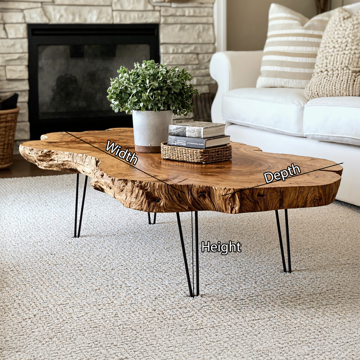 Handcrafted Coffee Table Wood Coffee Table