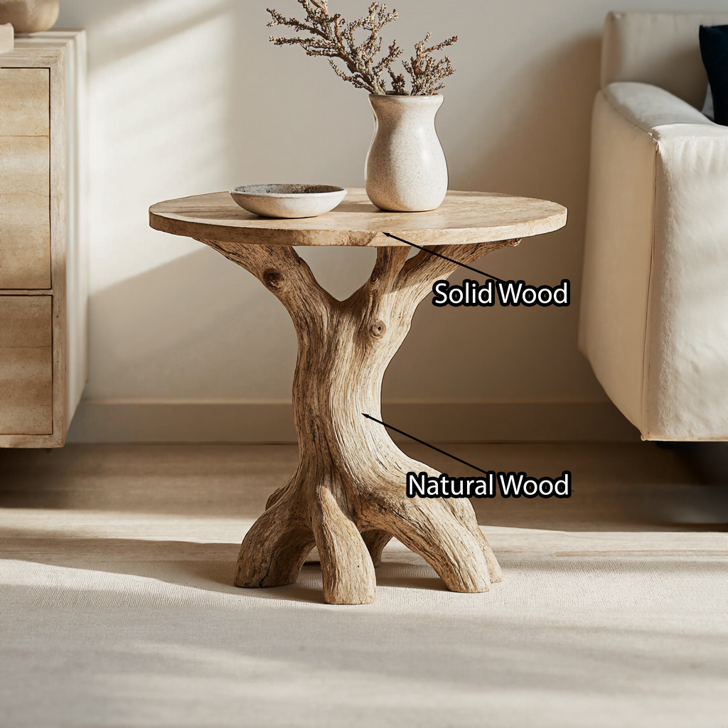 Farmhouse End Table Live Edge Table Home Decor