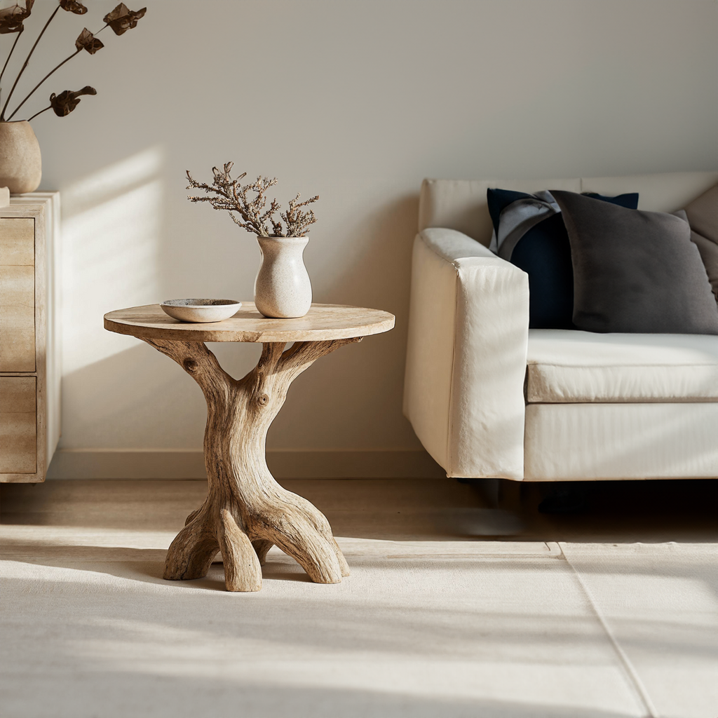 Farmhouse End Table Live Edge Table Home Decor