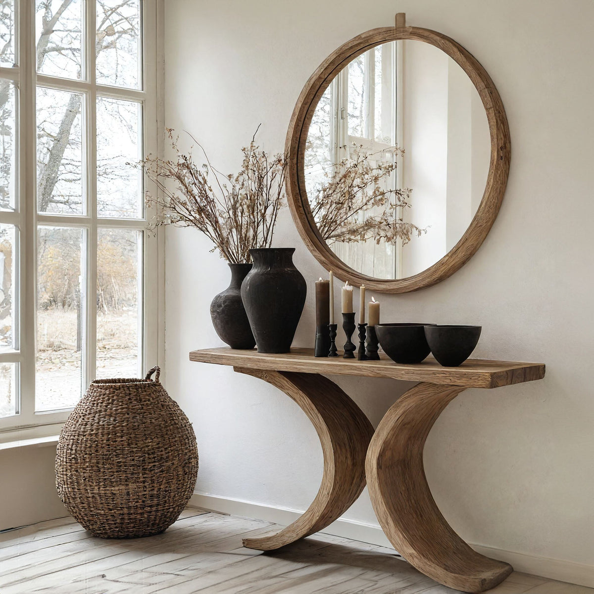 Living Edge Console Table Modern