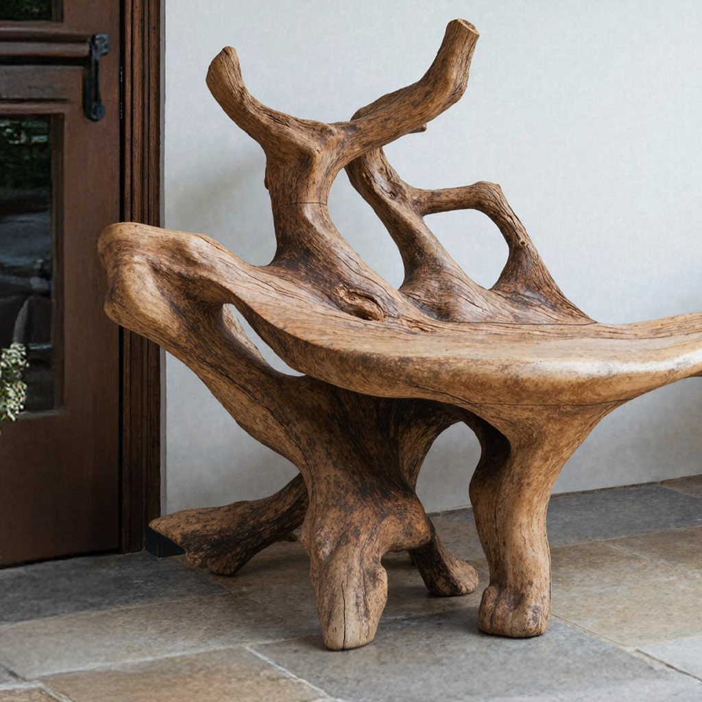 Farmhouse Wooden Bench For Cozy Living Room Accents
