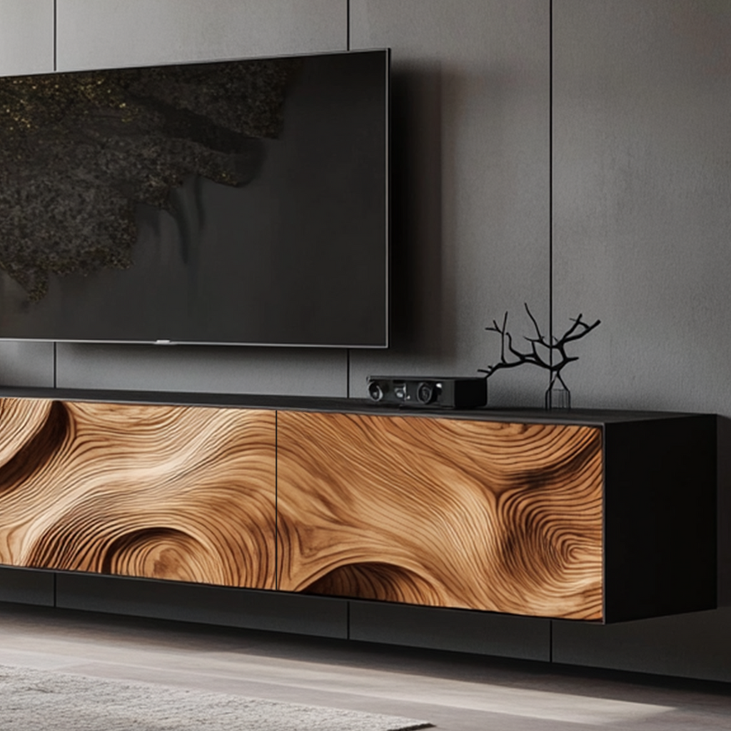 Handcrafted Console Cabinet For Entryway Decor