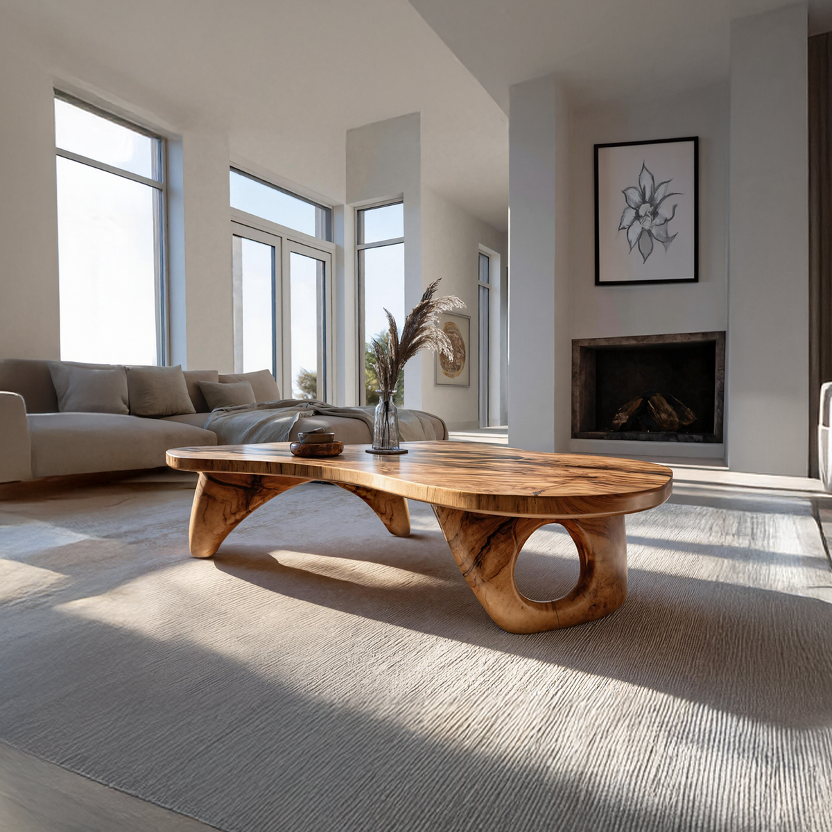 Farmhouse Live Edge Coffee Table For Entryway Design Space