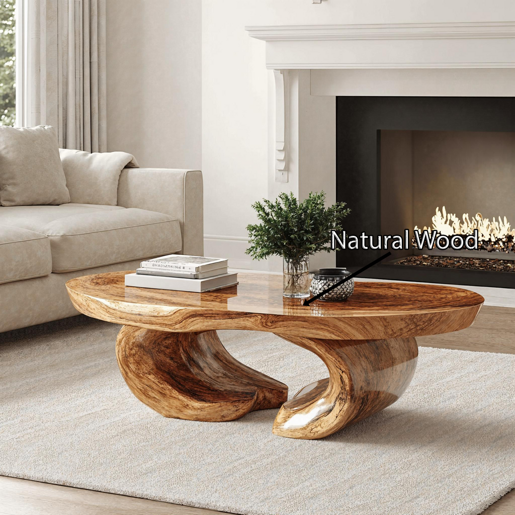 Handmade Wood Coffee Table Luxury Craftsmanship