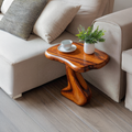 Farmhouse Wooden End Table For Cozy Furniture Decor