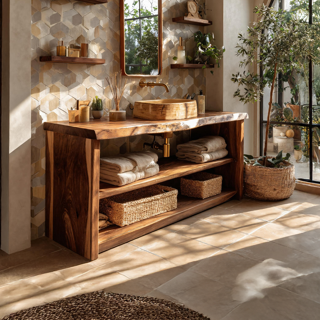 Mid Century Bathroom Vanity For Modern Interior Look
