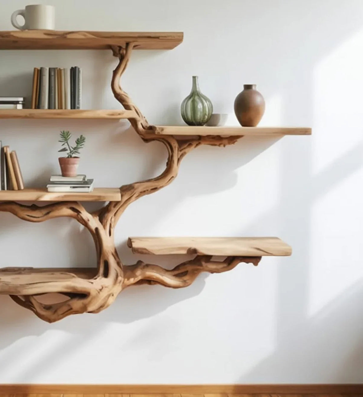 Tree Branch Floating Bookshelf