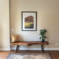Handcrafted Rustic Wood Bench For Indoor Use