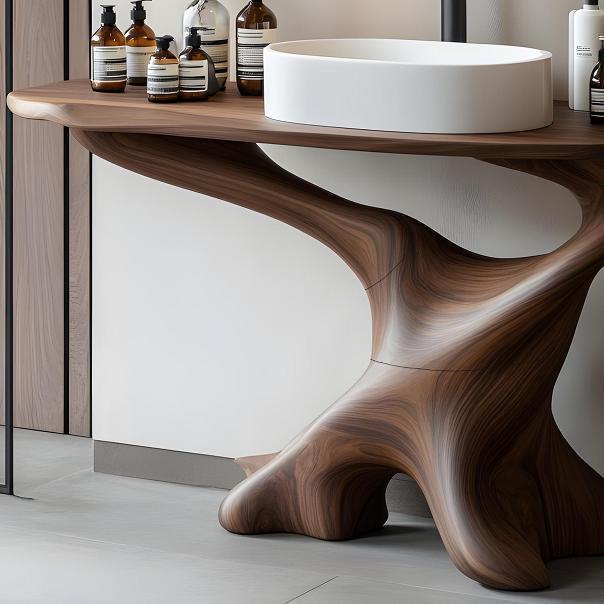 Handcrafted Solid Wood Vanity For Bathroom Decor