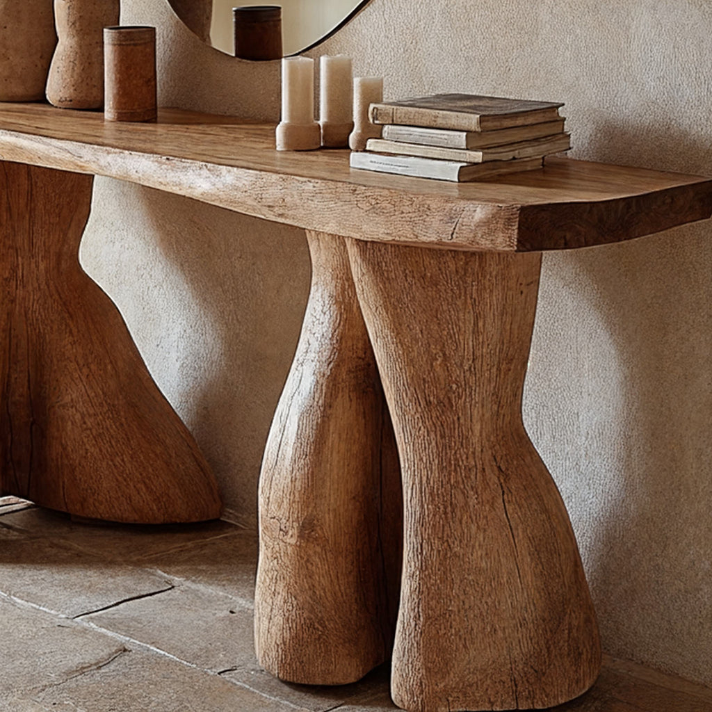 Entry Console Table Solid Wood