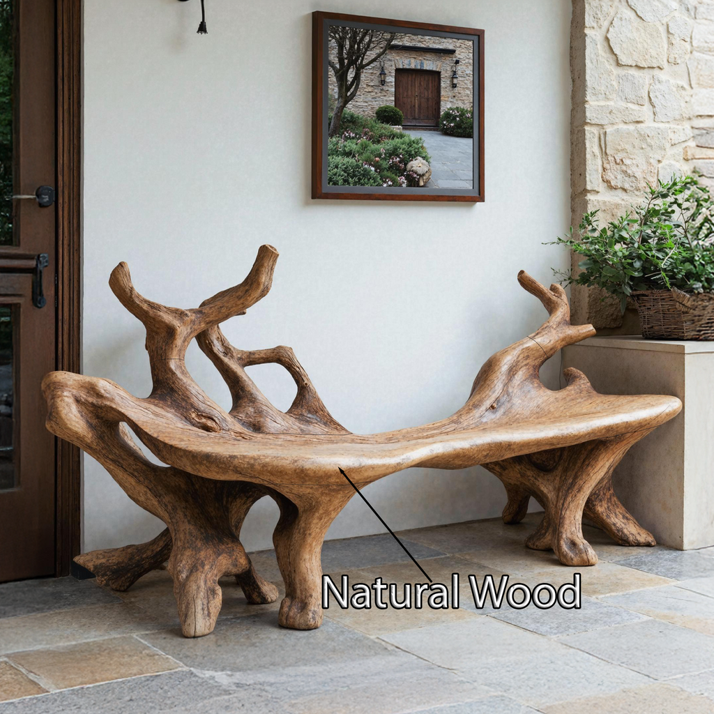 Farmhouse Wooden Bench For Cozy Living Room Accents