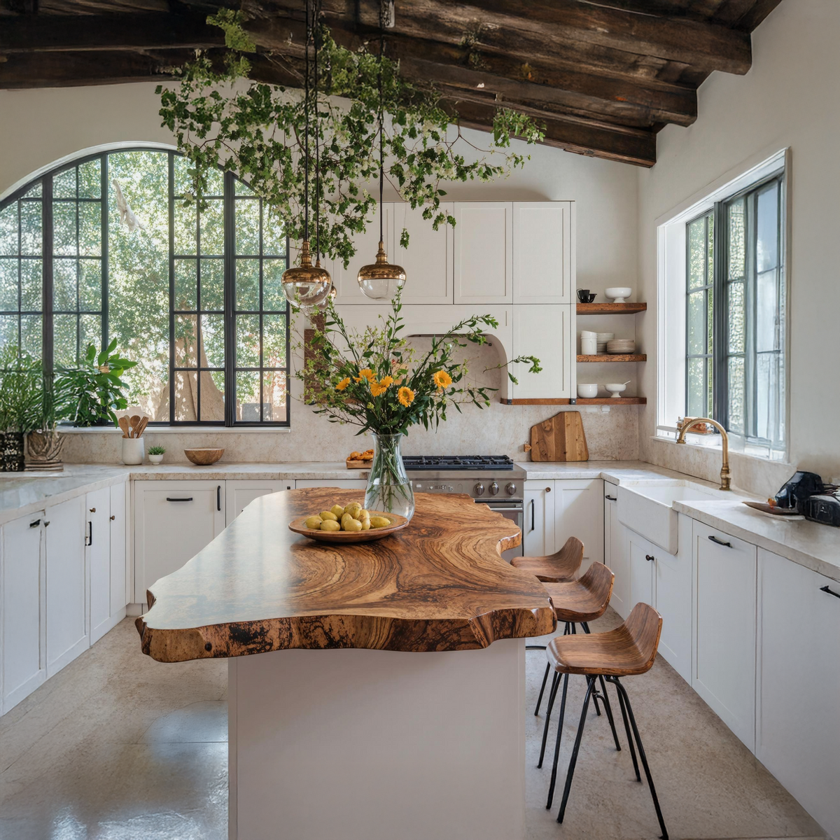 Farmhouse Kitchen Countertop For Dining Room