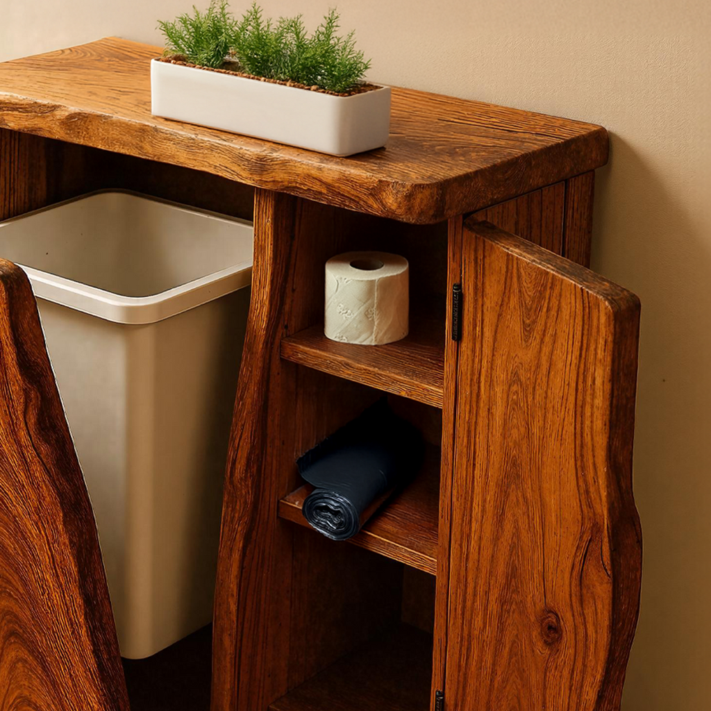 Handcrafted Tilt Out Trash Bin Cabinet For Kitchen Use