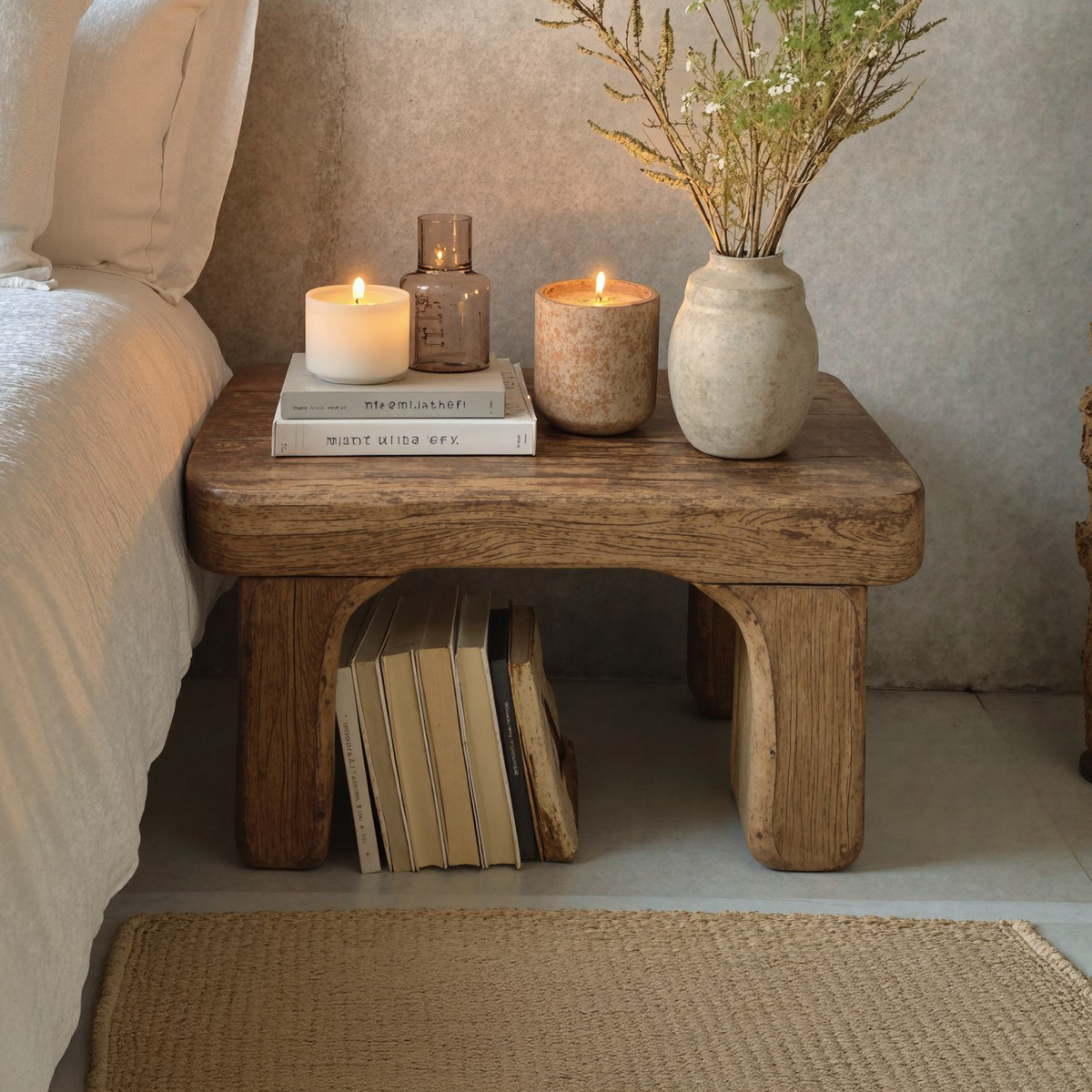 Handcrafted Rustic Nightstand For Farmhouse Bedrooms