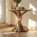 Reclaimed Wood End Table Solid Wood Side Table for Living Room