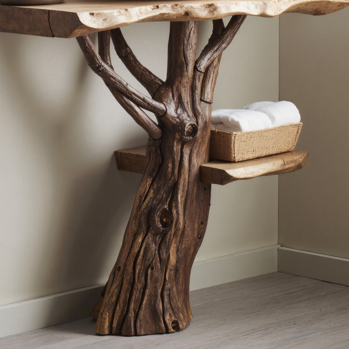 Handcrafted Wooden Vanity Bathroom